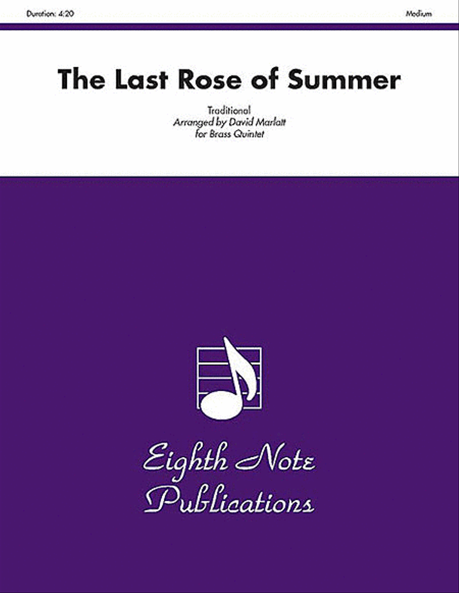 The Last Rose of Summer Brass Quintet scores gallery preview page 1