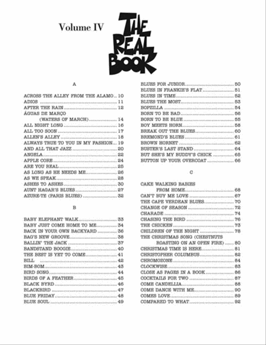 The Real Book – Volume IV Piano scores gallery preview page 3