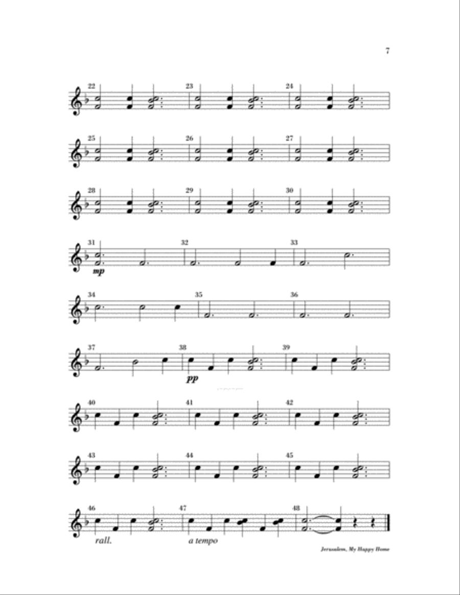 Jerusalem, My Happy Home Jerusalem, My Happy Home 3-Part scores gallery preview page 7