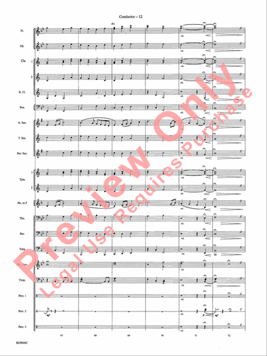 Hymnsong Variants Concert Band scores gallery preview page 15