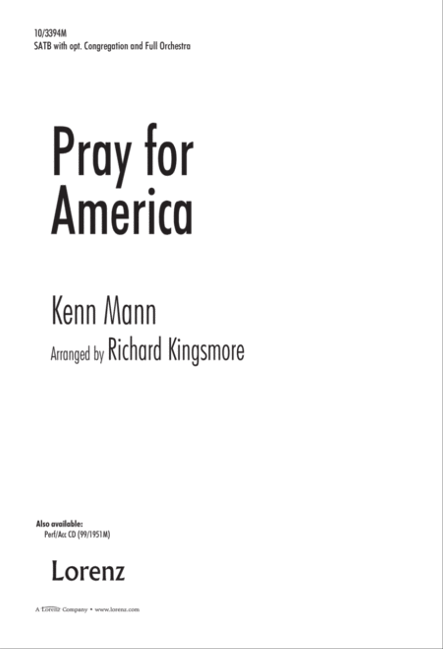 Book cover for Pray for America