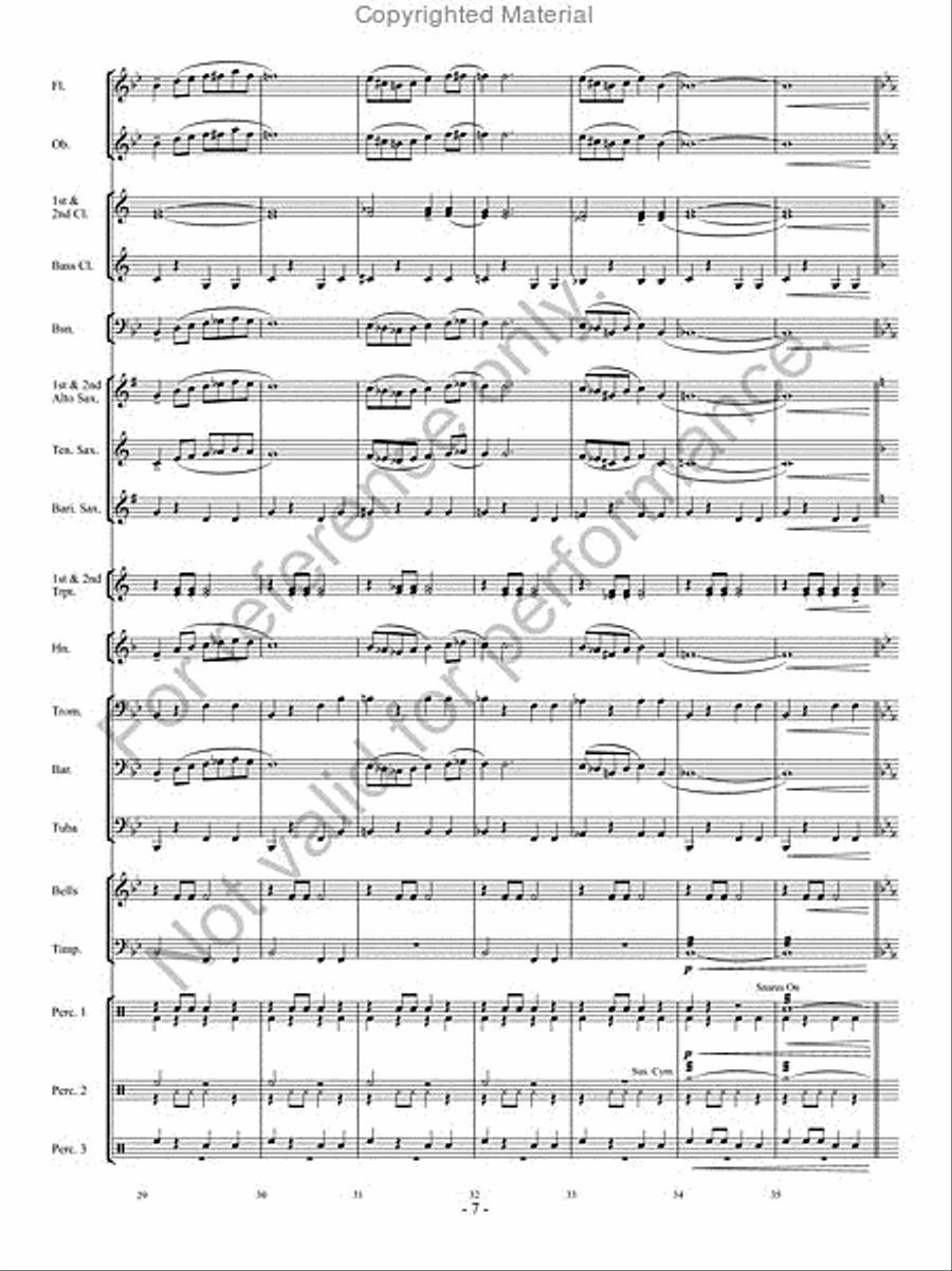 Desert Caravan Desert Caravan Concert Band scores gallery preview page 6