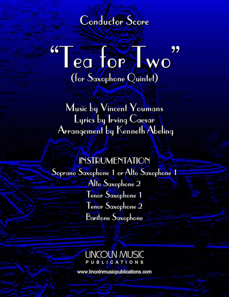 Tea for Two (for Saxophone Quintet SATTB or AATTB) image number null