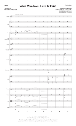 Book cover for What Wondrous Love Is This? (arr. Heather Sorenson) - Full Score