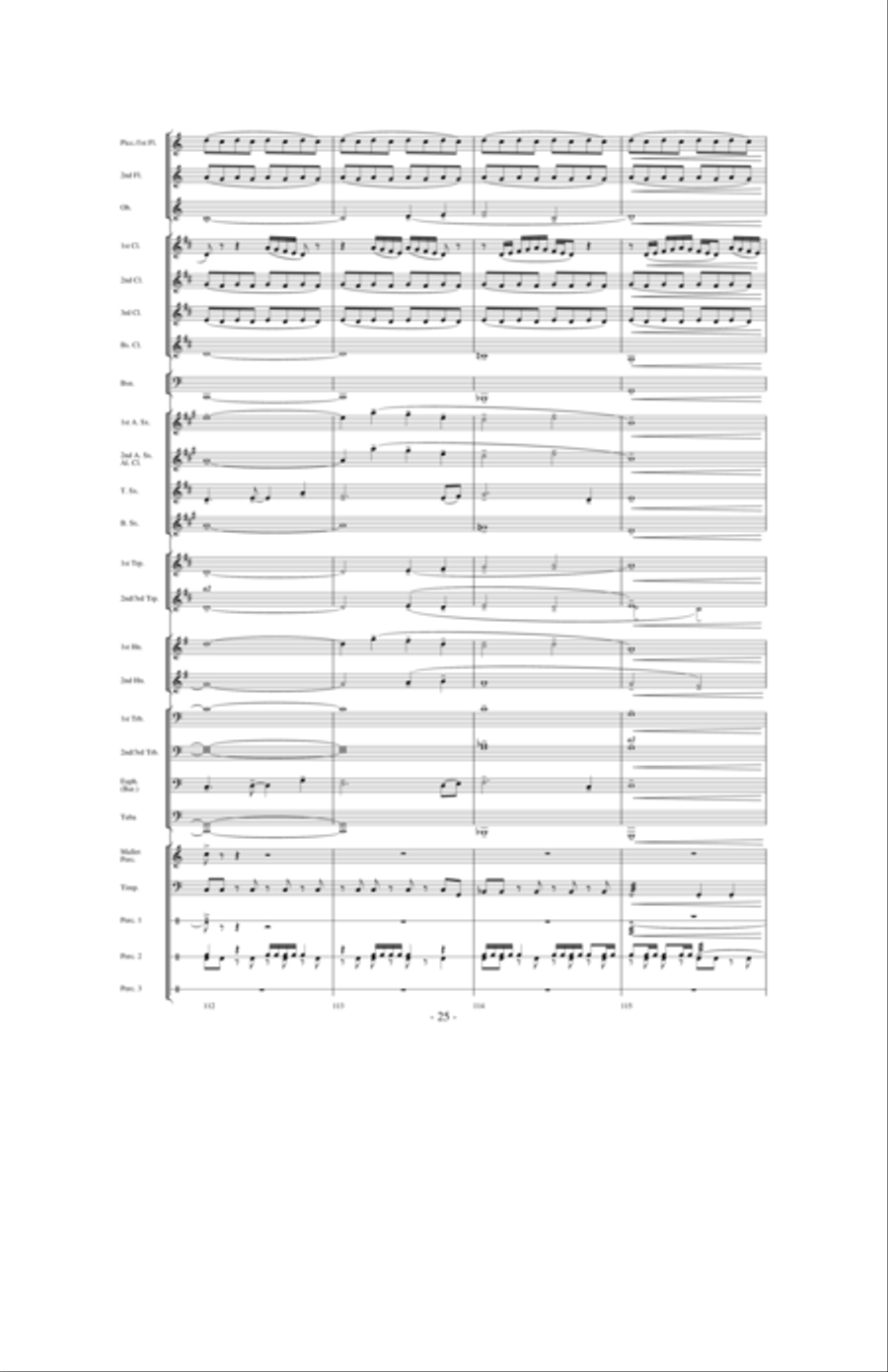 Of Honor and Valor Eternal Concert Band scores gallery preview page 24