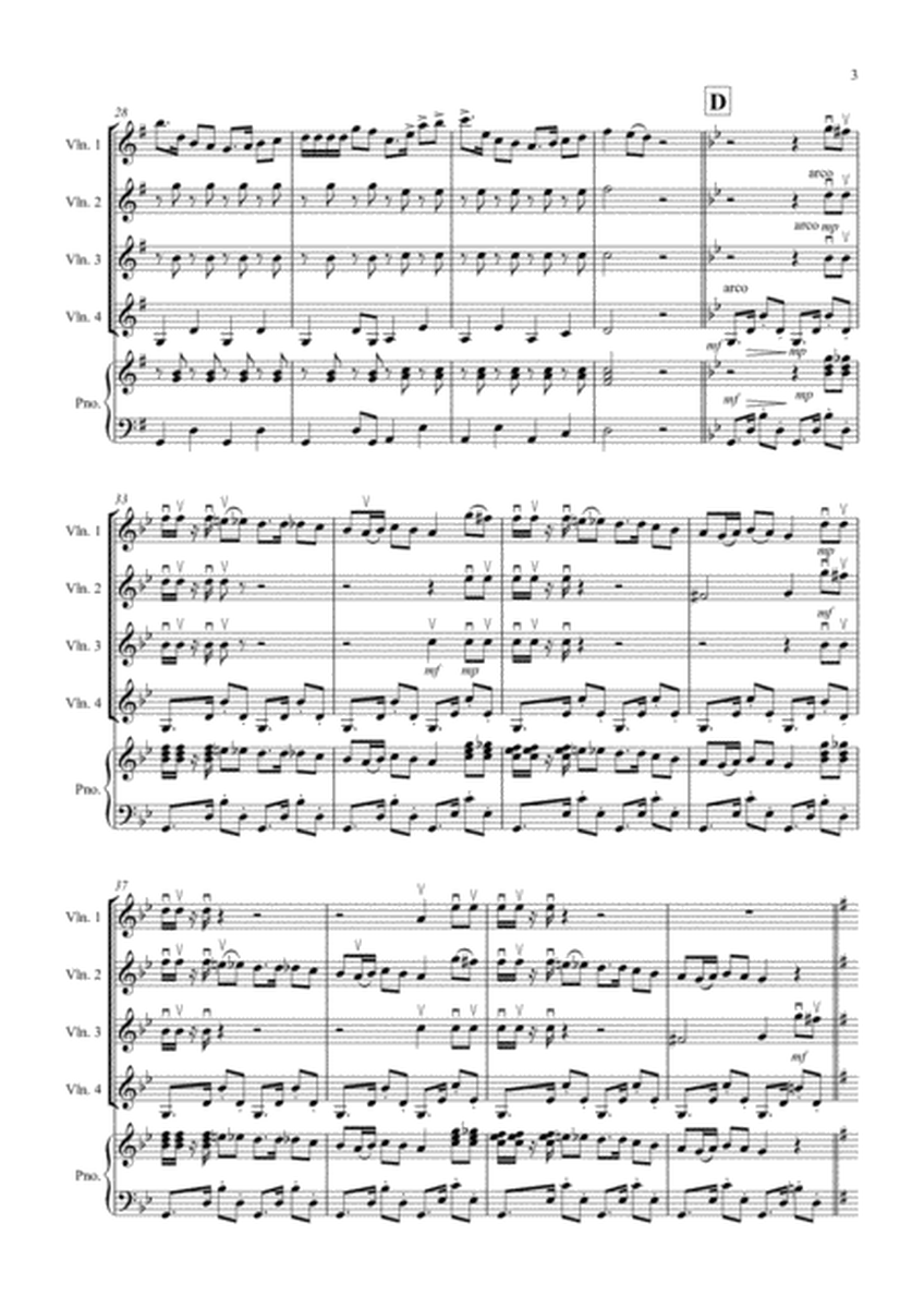 Habanera (Fantasia from Carmen) for Violin Quartet image number null