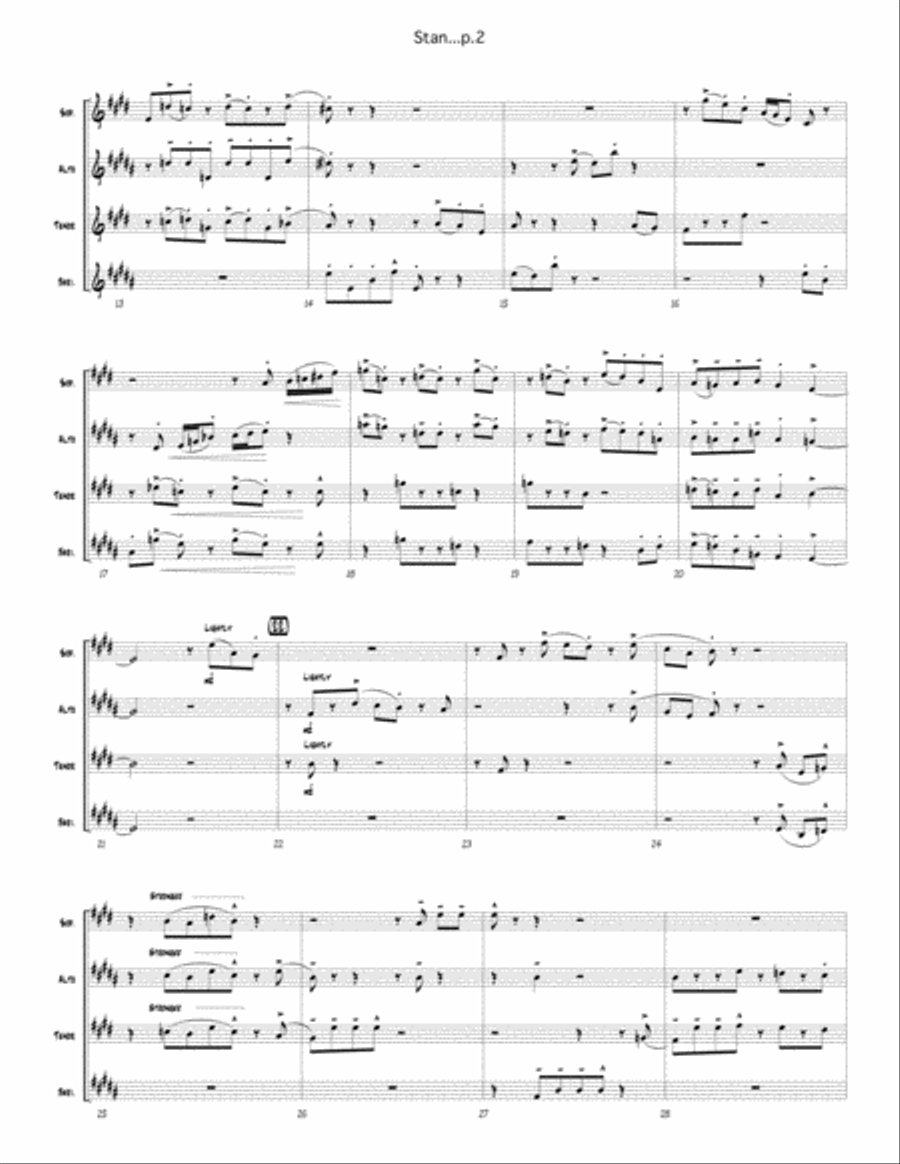 whatever Stan wants Woodwind Quartet scores gallery preview page 4