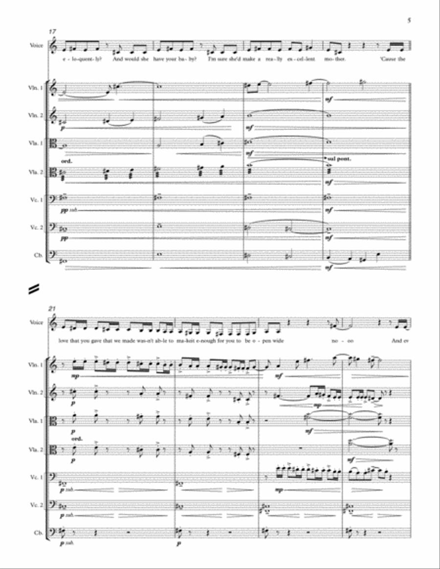 You Oughta Know (from the Netflix series Bridgerton) - Conductor Score (Full Score) String Quartet scores gallery preview page 3
