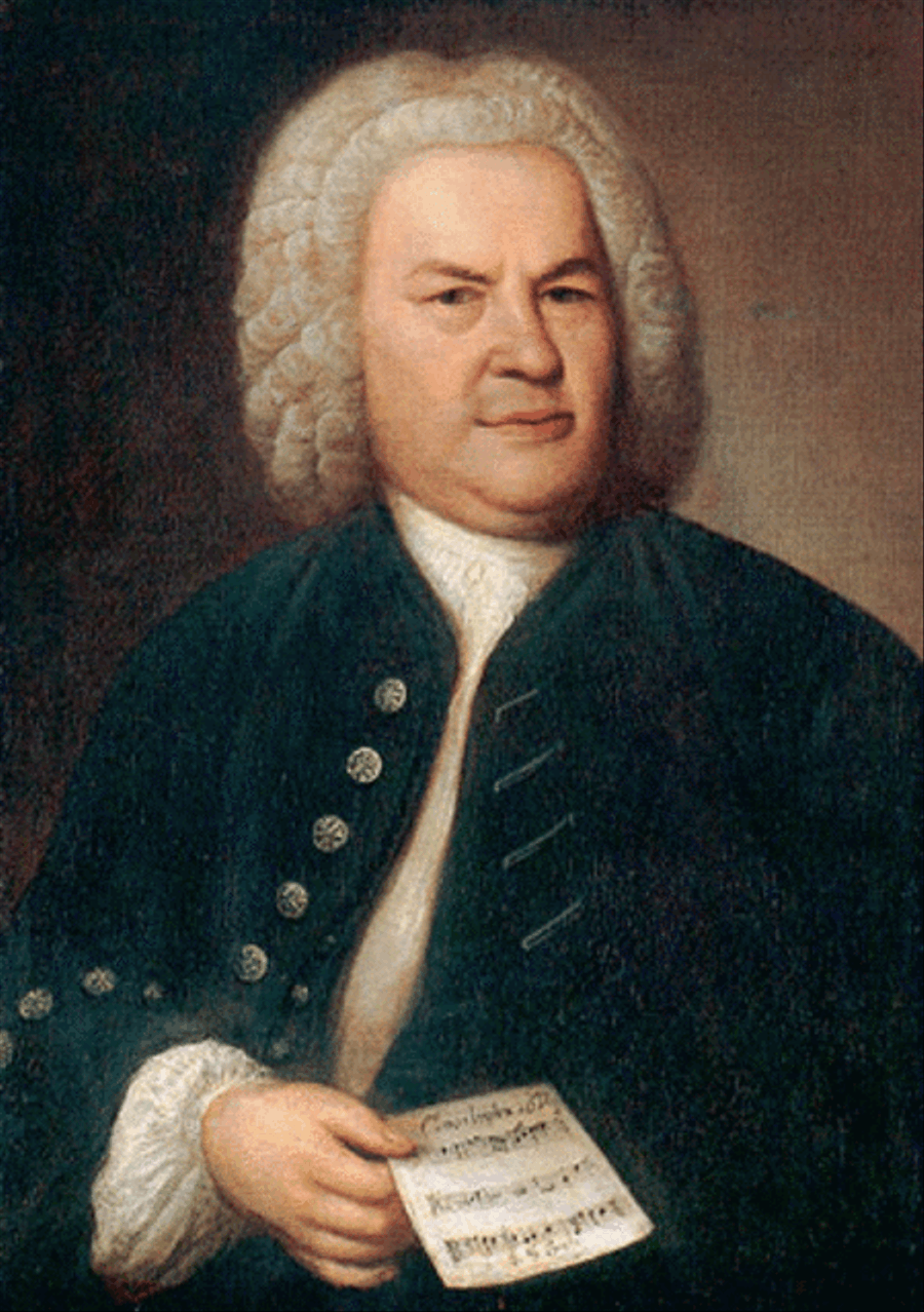 Johann Sebastian Bach Greeting & Postcards scores gallery preview page 1