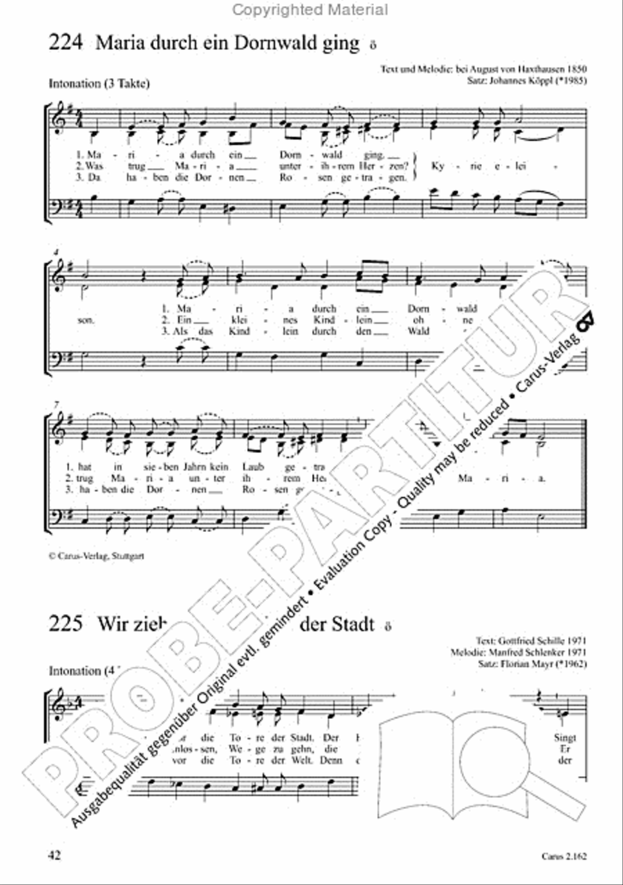 Chorbuch Gotteslob SAM 3-Part scores gallery preview page 43