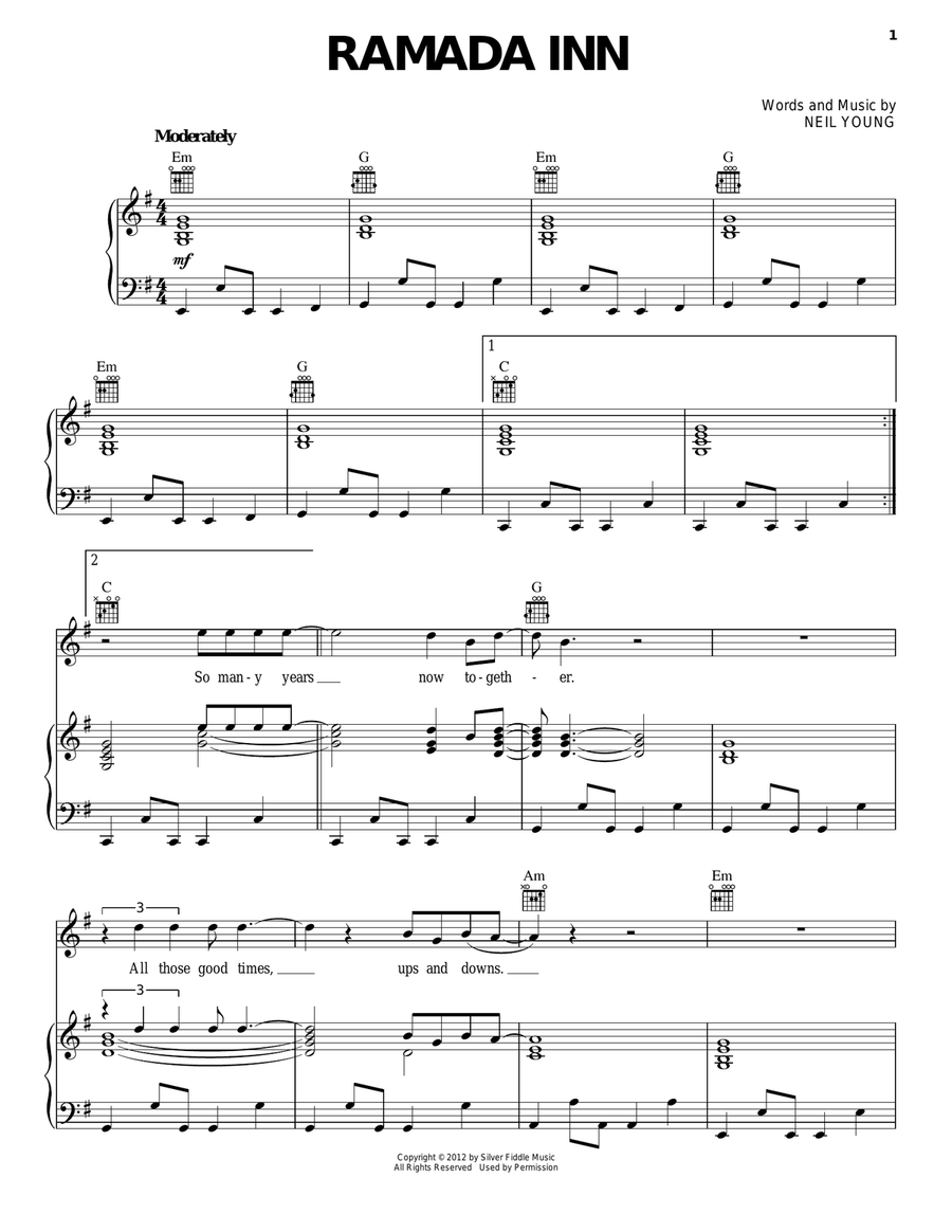 Ramada Inn Acoustic Guitar scores gallery preview page 1