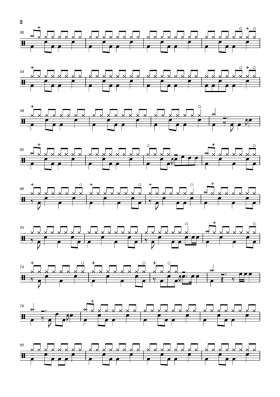 Lost In France Drum Set scores gallery preview page 2