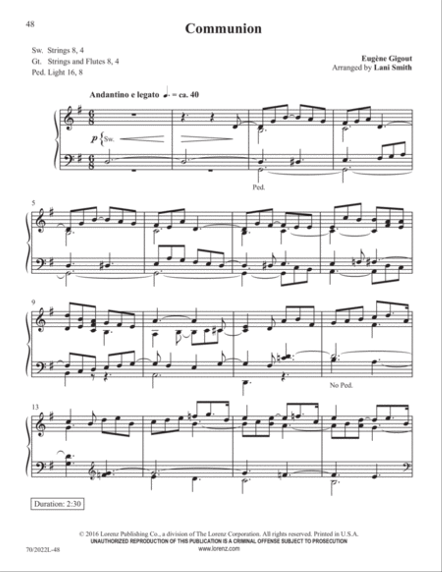 Easy Organ Library, Vol. 61 Organ Solo scores gallery preview page 19