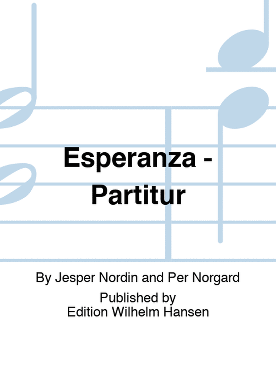 Esperanza - Partitur