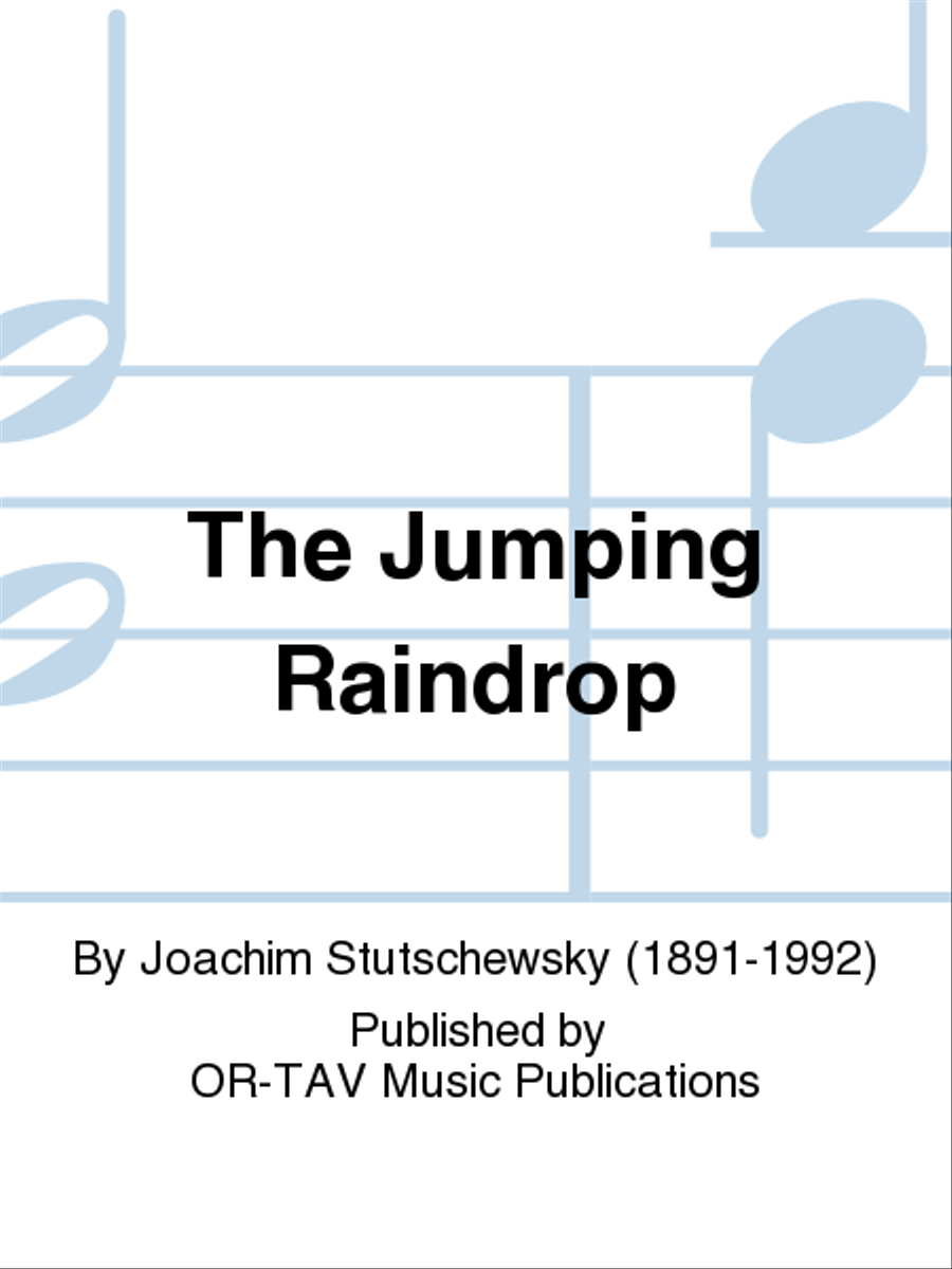 The Jumping Raindrop The Jumping Raindrop Voice scores gallery preview page 1