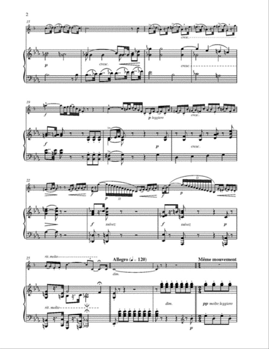 Contest Pieces for Trumpet or Cornet and Piano Cornet scores gallery preview page 5
