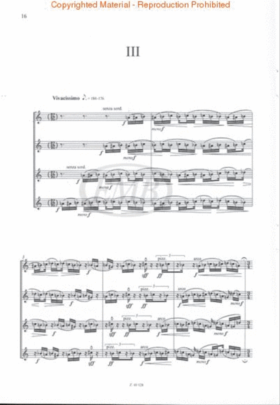 String Quartet, Op. 1 String Quartet scores gallery preview page 3