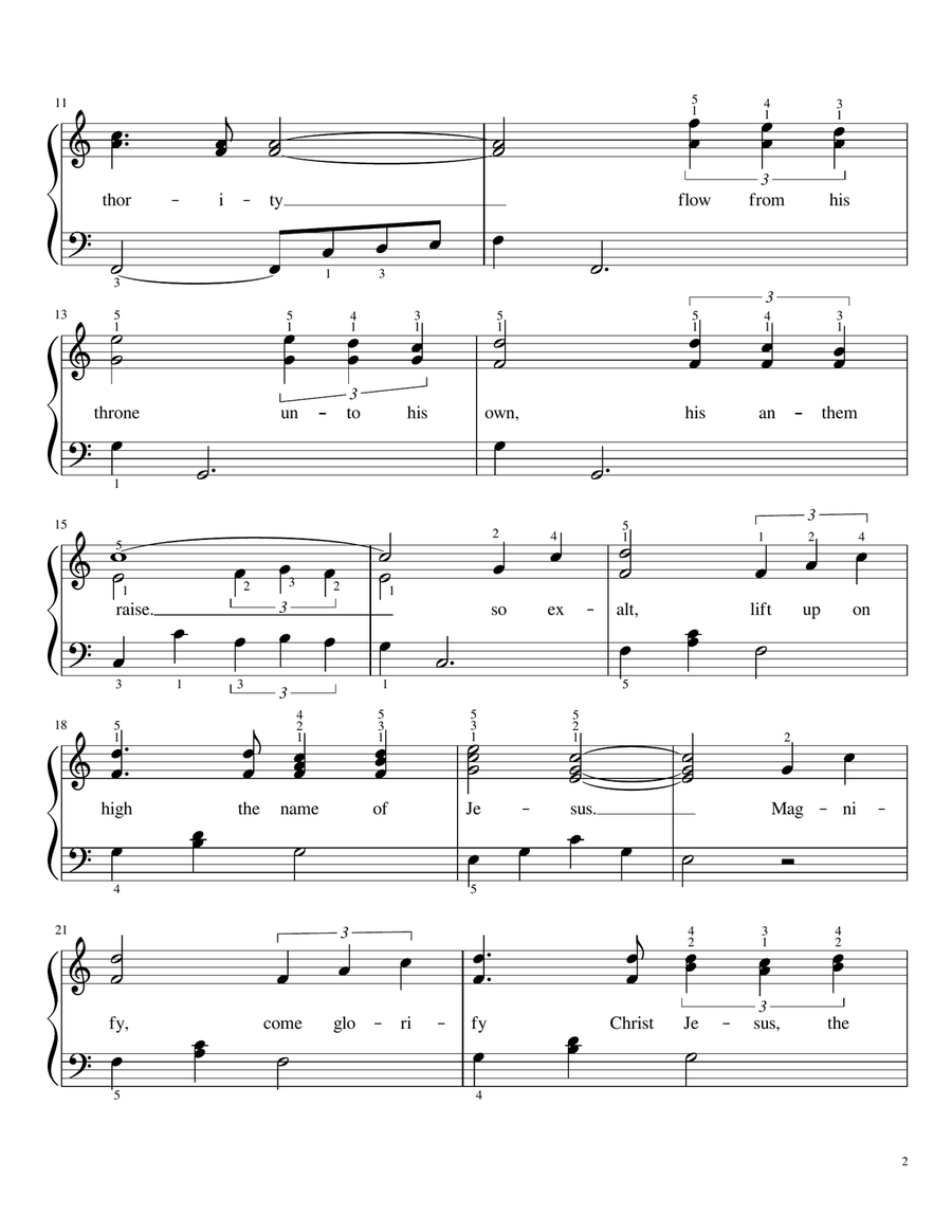 Majesty Easy Piano scores gallery preview page 2