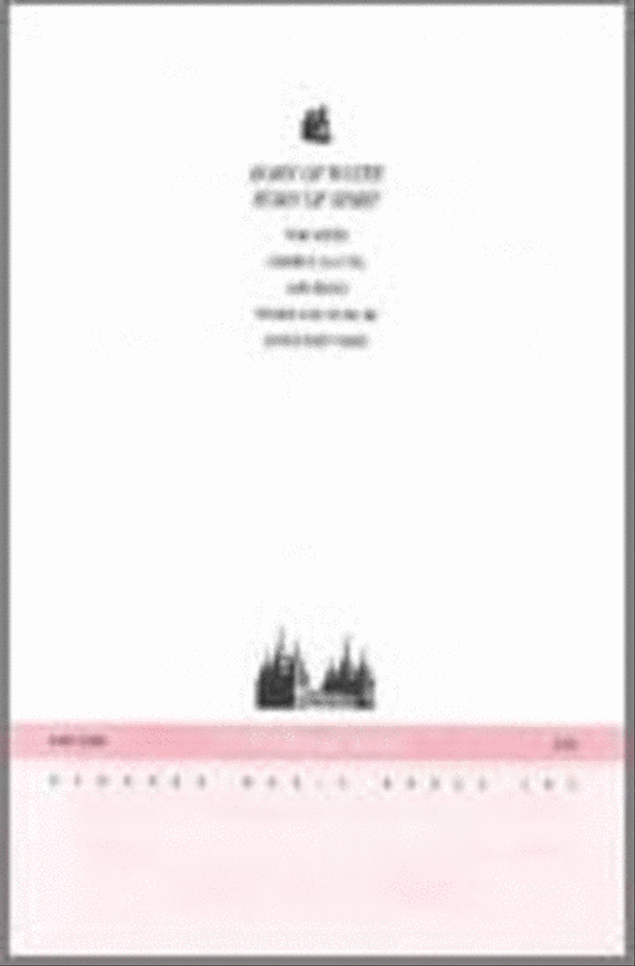 Born of Water Born of Spirit - SATB 4-Part scores gallery preview page 1
