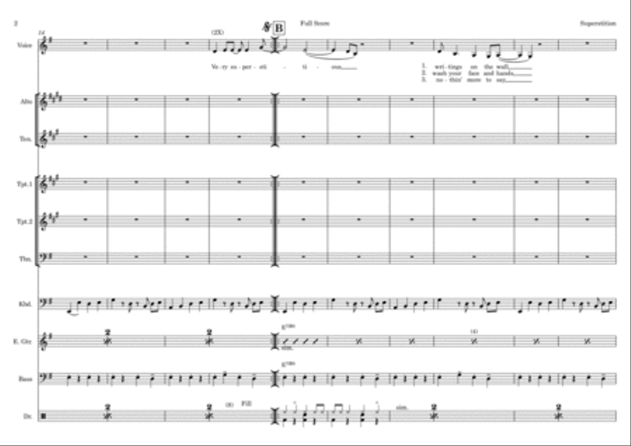 Superstition Superstition Trombone scores gallery preview page 2