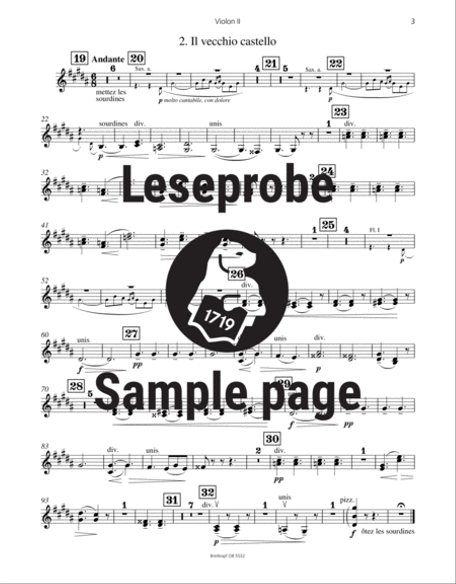 Tableaux d’une exposition Orchestra scores gallery preview page 4