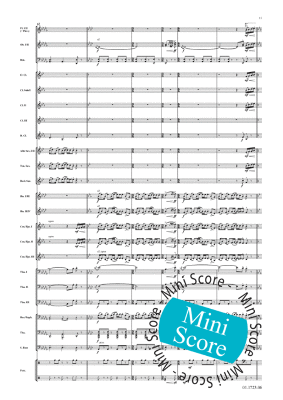 Cake-Walk Phantasy Concert Band scores gallery preview page 15