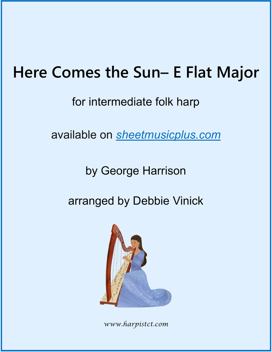 Here Comes The Sun Celtic Harp scores gallery preview page 1