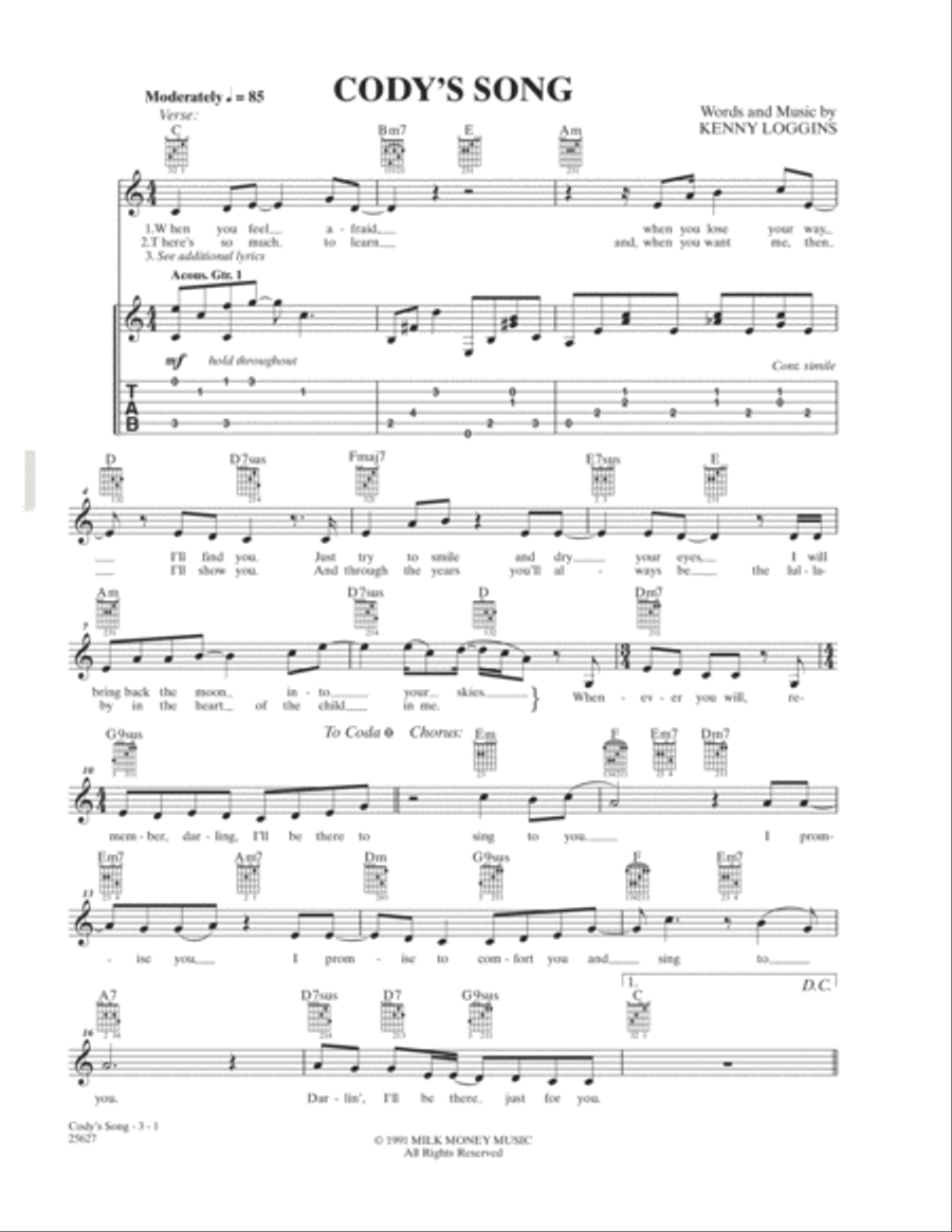 Cody's Song School and Community scores gallery preview page 1