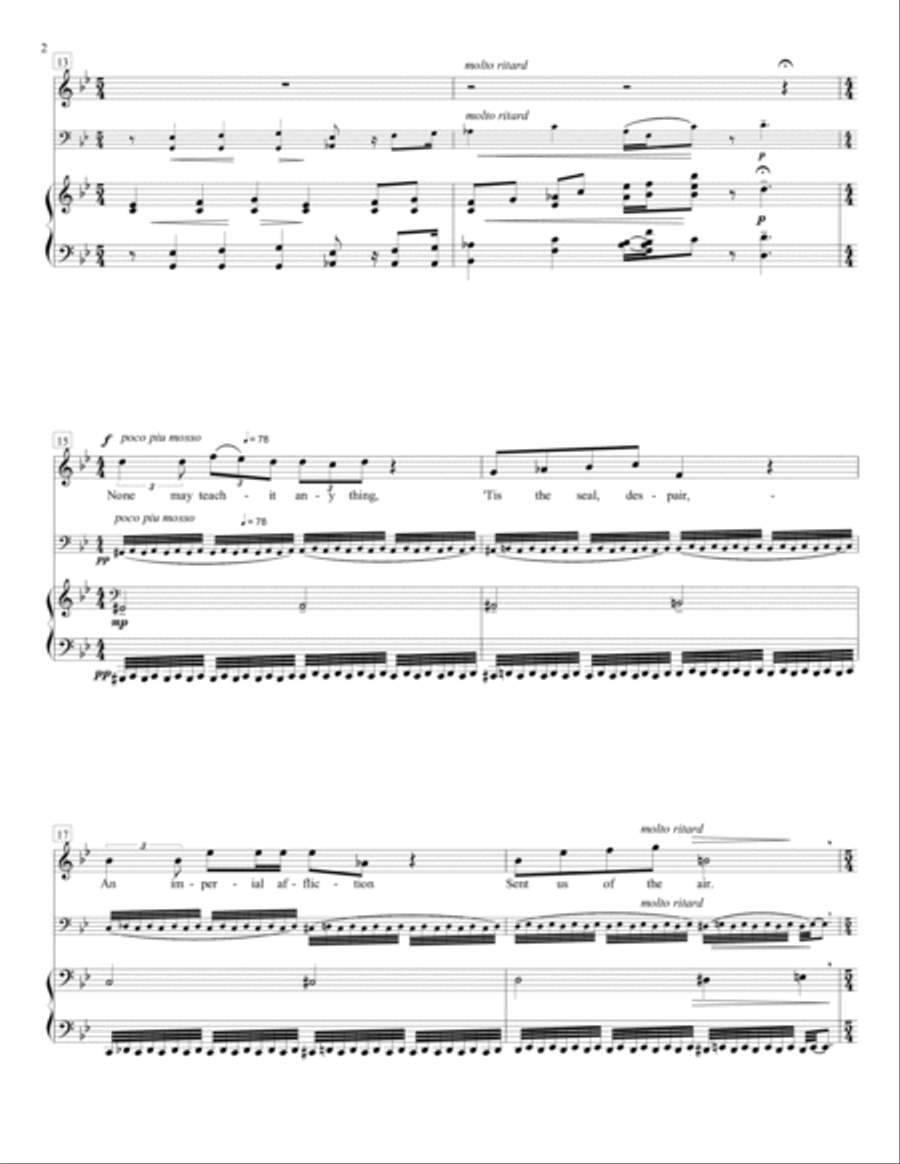 The Seasons: Four Poems of Emily Dickinson Voice scores gallery preview page 2