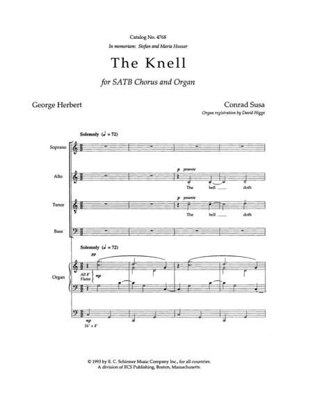 George Herbert Settings: The Knell