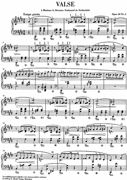 Waltz in C Sharp minor Op. 64