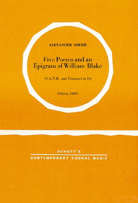 Five Poems and An Epigram of William Blake