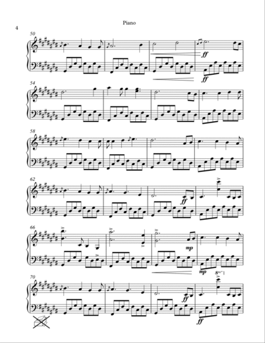 Water Melodies Piano Solo scores gallery preview page 4