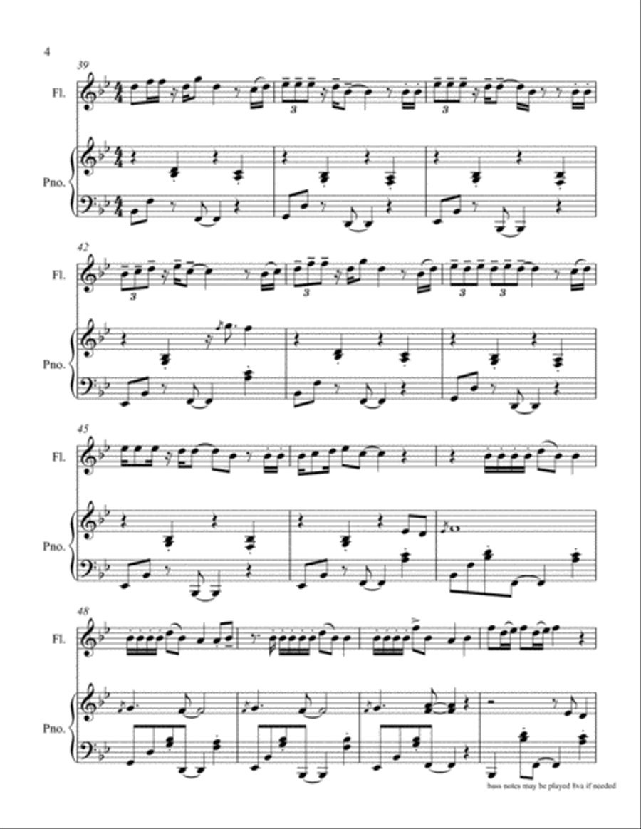 Memories Flute Solo scores gallery preview page 6