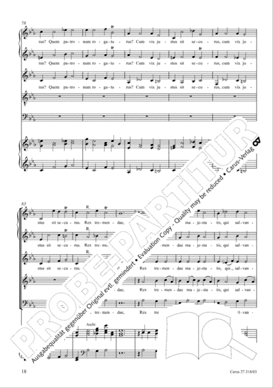 Requiem in F minor SSATB scores gallery preview page 19