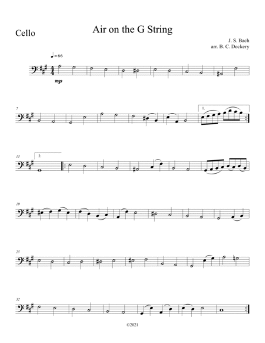 10 Wedding Duets for Violin and Cello String Duet scores gallery preview page 6