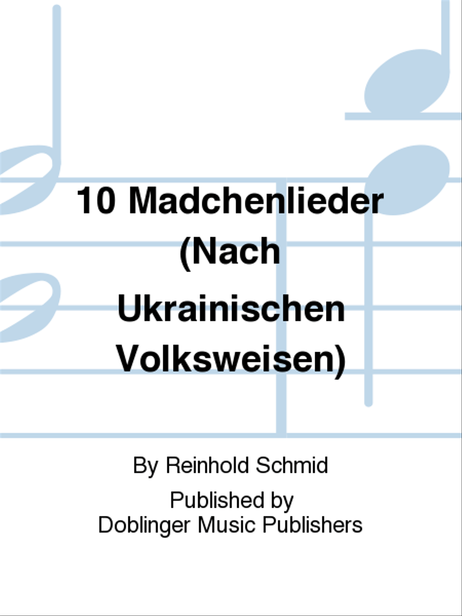 10 Madchenlieder (nach ukrainischen Volksweisen) Voice scores gallery preview page 1