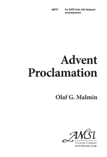 Advent Proclamation