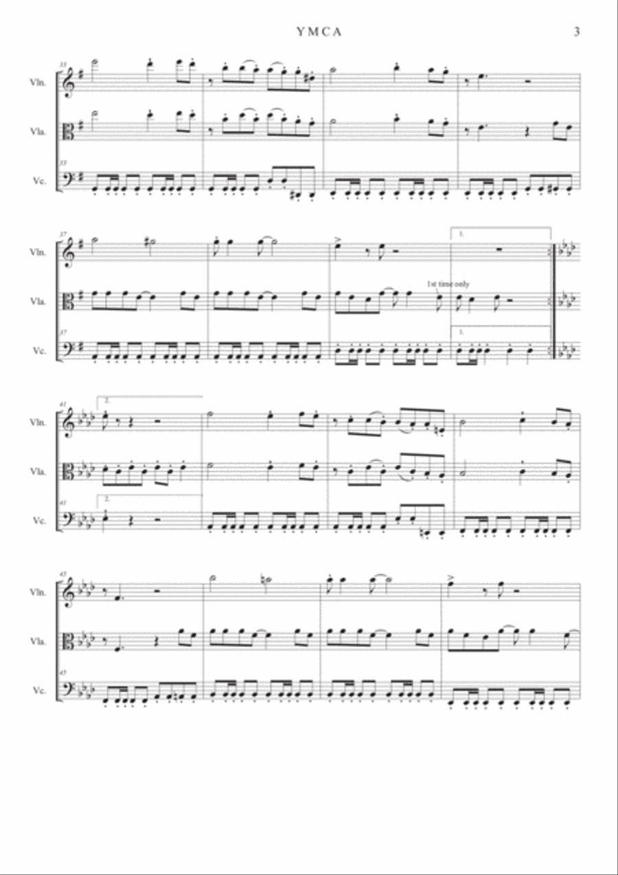 Y.M.C.A. String Trio scores gallery preview page 3