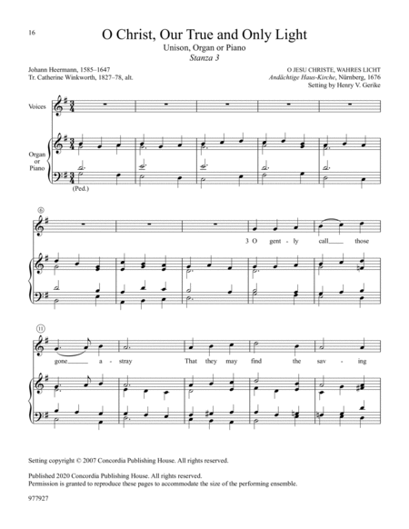Hymn Stanzas for Unison Choir, Set 2 image number null