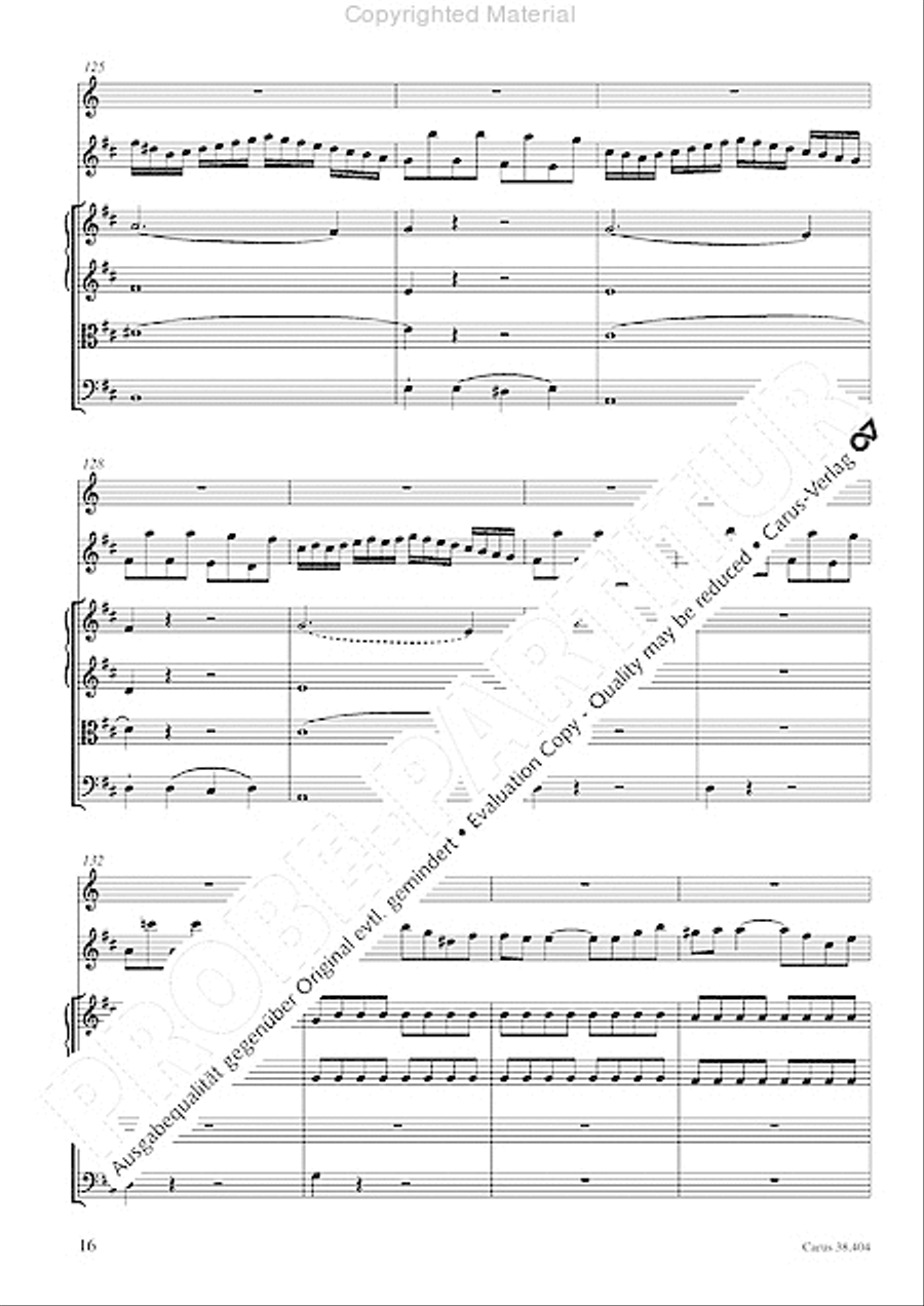 Concerto for Flute in D major (Concerto per il Flauto traverso in D / Flotenkonzert in D) Flute Solo scores gallery preview page 18