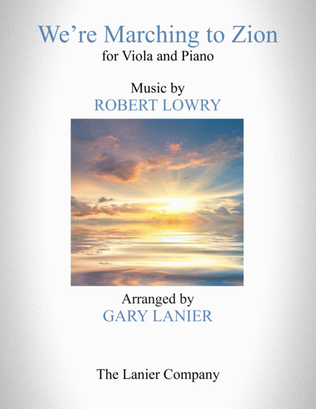 Book cover for WE'RE MARCHING TO ZION (for Viola and Piano with Score/Part)