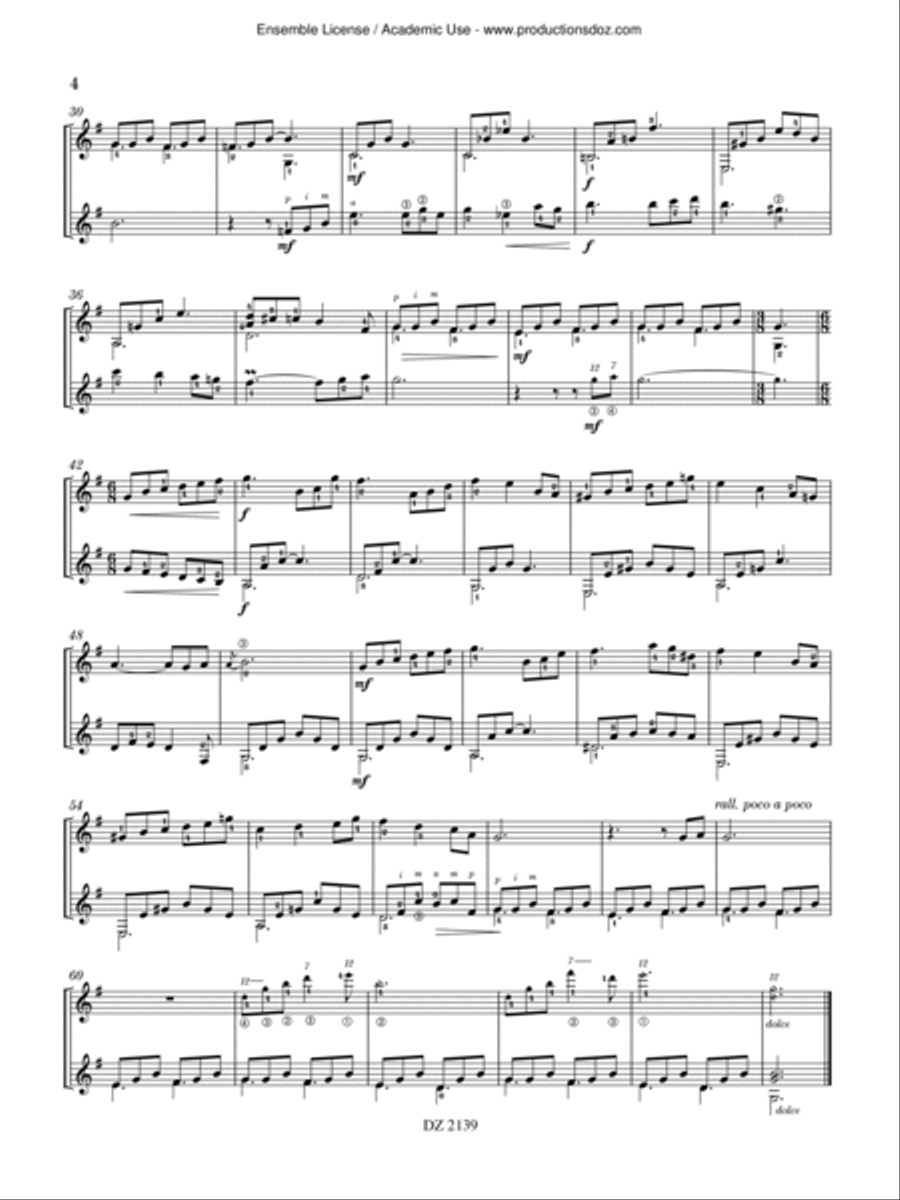 Duos, vol. 1 Classical Guitar scores gallery preview page 4