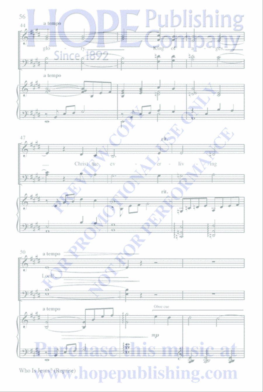 Who Is Jesus? 4-Part scores gallery preview page 80