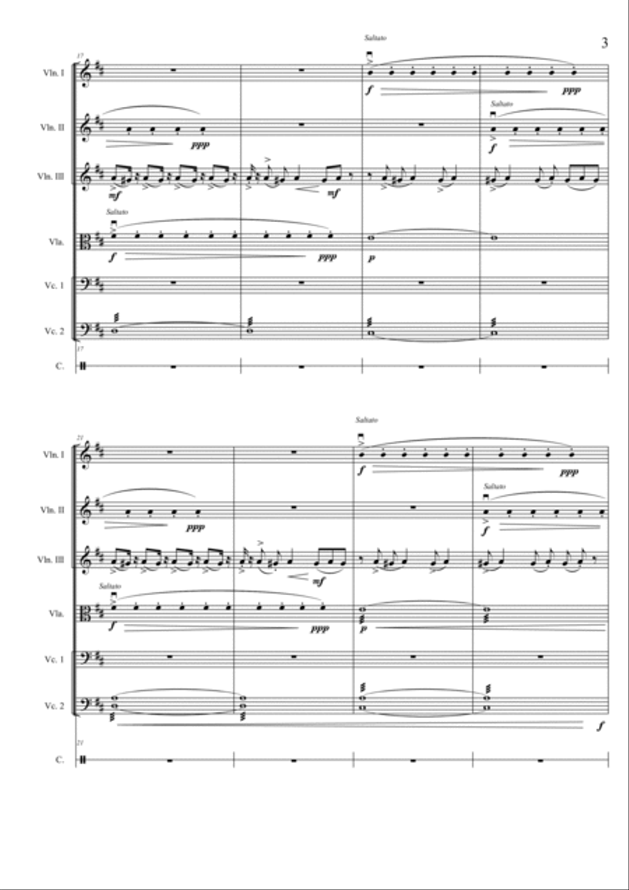 Born Slippy Small Ensemble scores gallery preview page 3