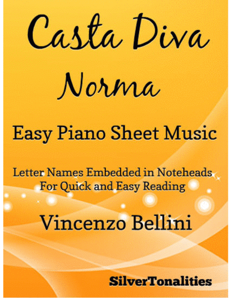 Casta Diva Easy Piano Sheet Music