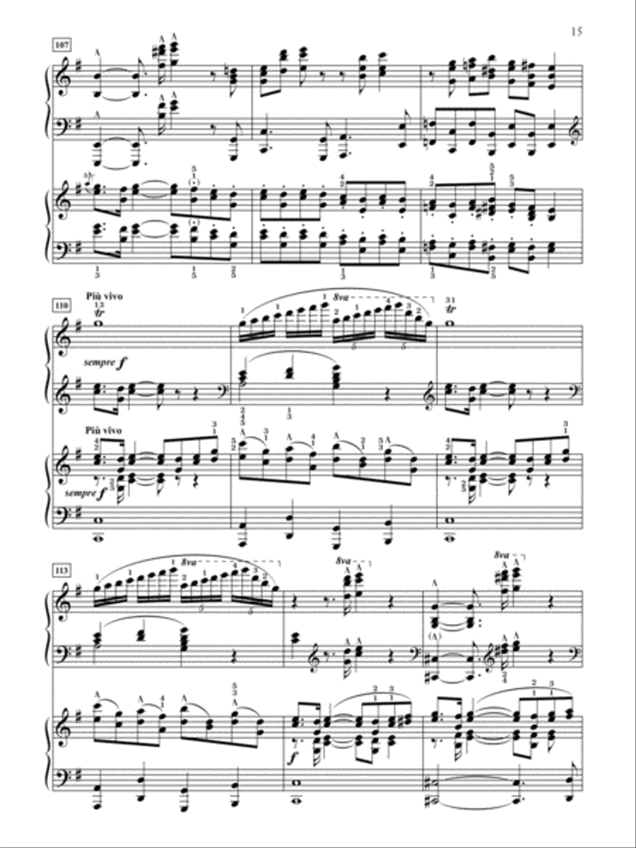 Le Matin and Le Soir (Morning and Evening), Op. 79a Small Ensemble scores gallery preview page 3