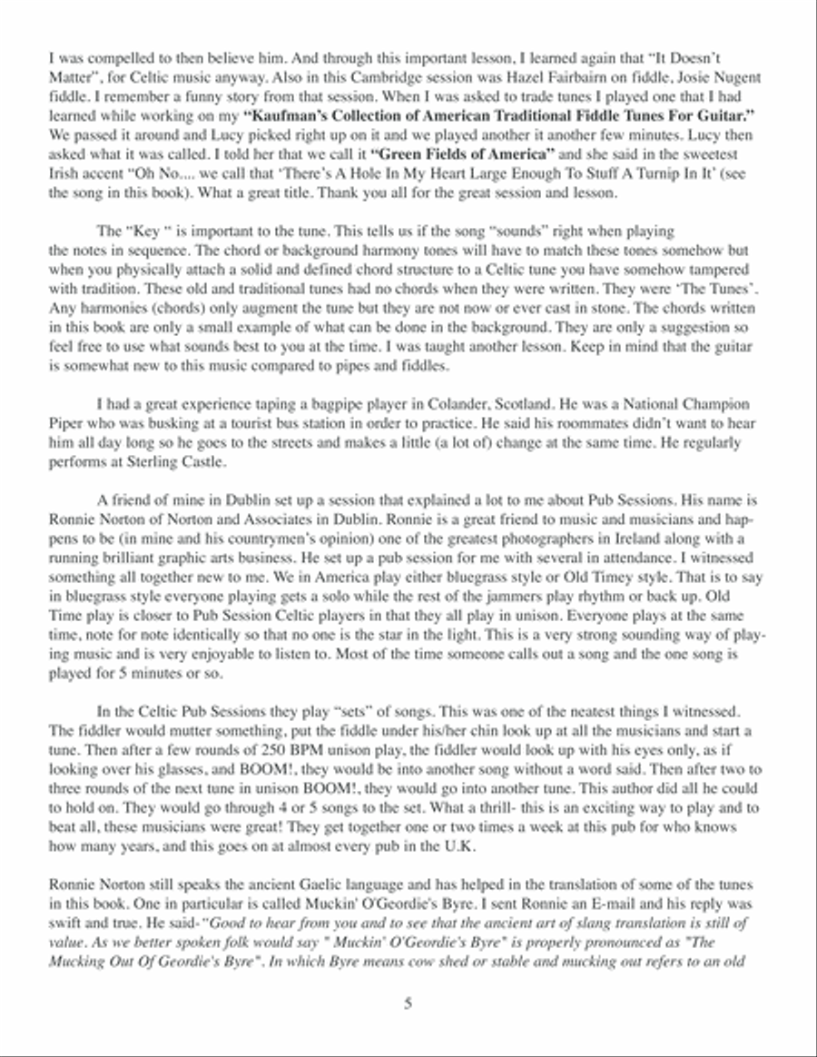 Steve Kaufman's Favorite Celtic Reels for Guitar, Volume 2 Flatpicking Guitar scores gallery preview page 6