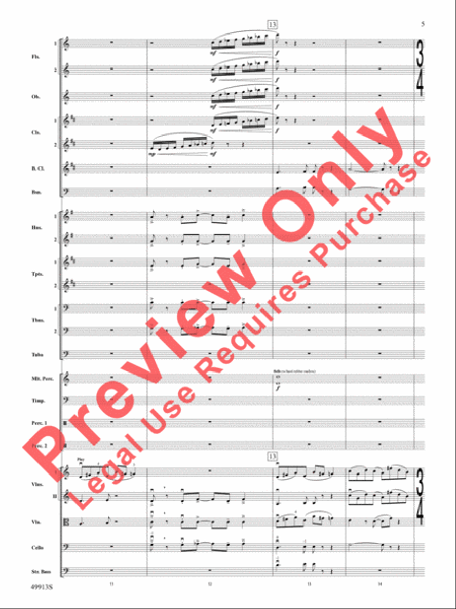 Fantastic Beasts -- The Secrets of Dumbledore Full Orchestra scores gallery preview page 6