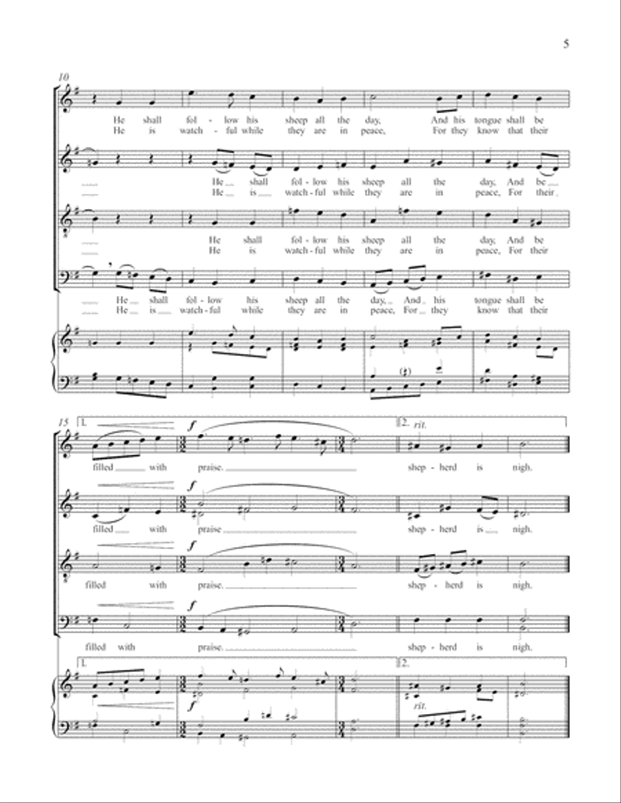 Songs of Innocence 4-Part scores gallery preview page 6
